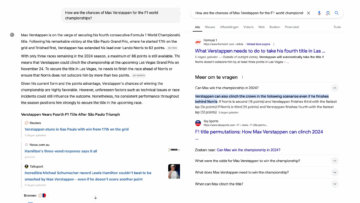 Resultaten van ChatGPT vergeleken met Google